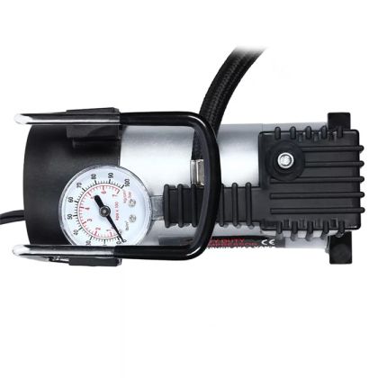 Κομπρεσέρ αέρος αυτοκινήτου 12V, 120W με μανόμετρο και αντάπτορα αναπτήρα - 1 τμχ. - € 36,9 Κομπρεσέρ αέρος αυτοκινήτου 12V, 120W με μανόμετρο και αντάπτορα αναπτήρα - 1 τμχ.