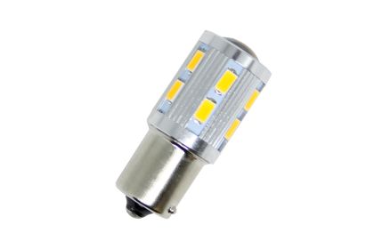 Led λάμπα BA15S με 16 ultra bright led και προτζέκτορα μονού φωτισμού πορτοκαλί - 1τμχ. - € 9,9 Led λάμπα BA15S με 16 ultra bright led και προτζέκτορα μονού φωτισμού πορτοκαλί - 1τμχ.