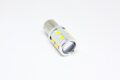 Led λάμπα BA15S με 16 ultra bright led και προτζέκτορα μονού φωτισμού πορτοκαλί - 1τμχ.