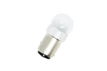 Led λάμπα BA15S me 5W CREE led σε γυάλινο κάλυκα μονού φωτισμού κίτρινη - 1τμχ. - € 7,9 Led λάμπα  BA15S me 5W CREE led σε γυάλινο κάλυκα μονού φωτισμού κίτρινη - 1τμχ.