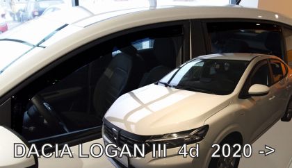 Ανεμοθραύστες Dacia Logan (2020+) sedan - 4τμχ. εμπρός και πίσω, Heko - € 95,9 Ανεμοθραύστες Dacia Logan (2020+) sedan - 4τμχ. εμπρός και πίσω, Heko