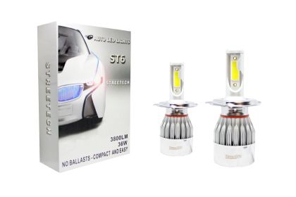 Led λάμπες H4 για μεσαία και μεγάλα φώτα 7600 lumen , 36 Watt - COB 6000K - 2τμχ. - € 26,9 Led λάμπες H4 για μεσαία και μεγάλα φώτα 7600 lumen , 36 Watt - COB 6000K - 2τμχ.