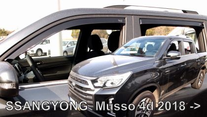 Ανεμοθραύστες για Ssangyong Musso (2018+) sedan- 4τμχ. εμπρός και πίσω - € 75,9 Ανεμοθραύστες για Ssangyong Musso (2018+) sedan- 4τμχ. εμπρός και πίσω