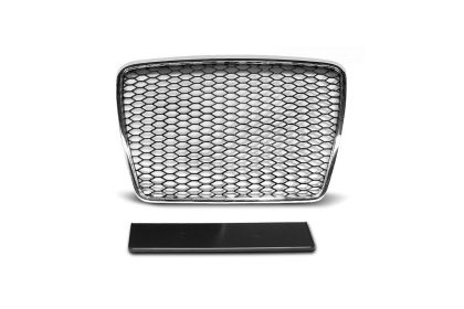 Μάσκα χωρίς σήμα για Audi A6 C6 (2008-2011) - RS Look με πλαίσιο χρωμίου - € 302,9 Μάσκα χωρίς σήμα για Audi A6 C6 (2008-2011) - RS Look με πλαίσιο χρωμίου