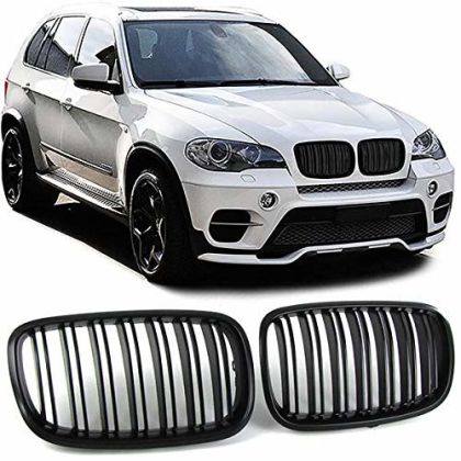 Μάσκα για BMW X5 E70 / X6 E71 (2007+) - διπλές γυαλιστερές - 2τμχ. - € 56,9 Μάσκα για BMW X5  E70 / X6 E71 (2007+) - διπλές γυαλιστερές - 2τμχ.