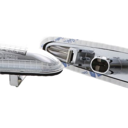 Led φλας φτερού BMW E46 (2001-2005) / E60 / E90 - χρωμίου με τρεχούμενο φλας - σετ 2τμχ. - € 54,9 Led φλας φτερού BMW E46 (2001-2005) / E60 / E90 - χρωμίου με τρεχούμενο φλας - σετ 2τμχ.