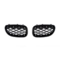 Μάσκα για BMW E60 (2003-2010) - μαύρη / χρωμιού Diamond design - 2τμχ.