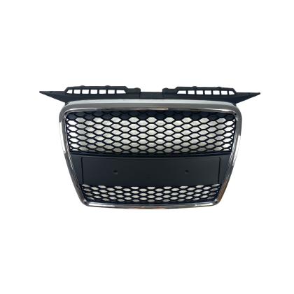 Μάσκα με βάση για σήμα για Audi A3 (2005-2008) - RS-Look ματ με πλαίσιο χρωμίου - € 239,9 Μάσκα με βάση για σήμα για Audi A3 (2005-2008) - RS-Look ματ με πλαίσιο χρωμίου
