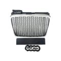 Μάσκα χωρίς σήμα για Audi A4 B7 (2004-2008) - RS LOOK ασημένιο - ματ