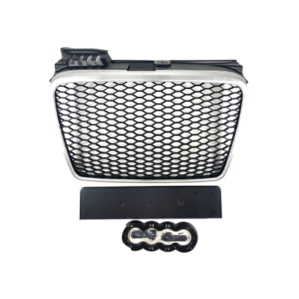Μάσκα χωρίς σήμα για Audi A4 B7 (2004-2008) - RS LOOK ασημένιο - ματ - € 202,9 Μάσκα χωρίς σήμα για Audi A4 B7 (2004-2008) - RS LOOK ασημένιο - ματ
