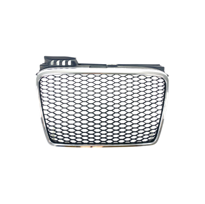 Μάσκα χωρίς σήμα για Audi A4 B7 (2004-2007)- RS Look πλαίσιο χρωμίου - € 244,9 Μάσκα χωρίς σήμα για Audi A4 B7 (2004-2007)- RS Look πλαίσιο χρωμίου