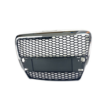 Μάσκα χωρίς σήμα για Audi A6 C6 (2004-2008) - με πλαίσιο χρωμίου RS Look - € 254,9 Μάσκα χωρίς σήμα για Audi A6 C6 (2004-2008) - με πλαίσιο χρωμίου RS Look