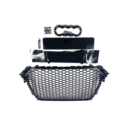 Μάσκα χωρίς σήμα για Audi A4 B8 (2011-2014) - RS LOOK - με πλαίσιο χρωμίου - € 275,9 Μάσκα χωρίς σήμα για Audi  A4 B8 (2011-2014) - RS LOOK - με πλαίσιο χρωμίου