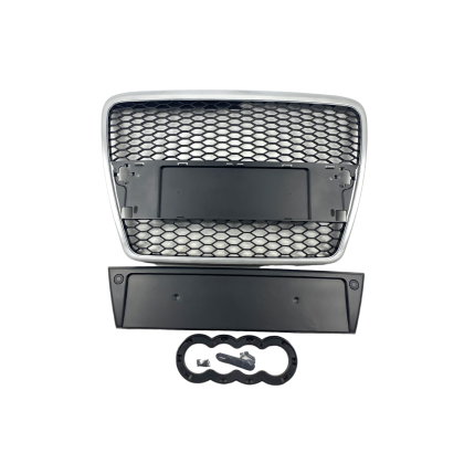 Μάσκα χωρίς σήμα για Audi A6 4F (2004-2008) - με πλαίσιο χρωμίου RS Look - € 205,9 Μάσκα χωρίς σήμα για Audi A6 4F (2004-2008) - με πλαίσιο χρωμίου RS Look