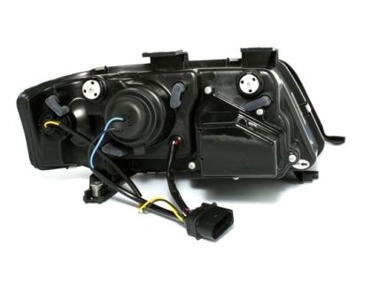 Φανάρια εμπρός για Audi A6 με φώτα ημέρας (1997-2001) / Allroad 1999-2005 - μαύρα , με λάμπες (Η1) - σετ 2τμχ. - € 574,9 Φανάρια εμπρός για Audi A6 με φώτα ημέρας (1997-2001) / Allroad 1999-2005 - μαύρα , με λάμπες (Η1) - σετ 2τμχ.