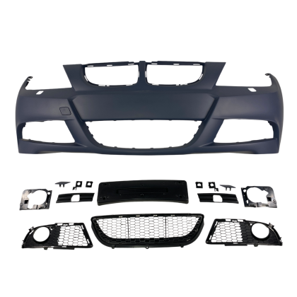 Προφυλακτήρας εμπρός για BMW E90 / E91 (2005-2008) - M pack design με ανοίγματα για πιτσιλίθρες, χωρίς parktronic - € 231,9 Προφυλακτήρας εμπρός για BMW E90 / E91 (2005-2008) - M pack design με ανοίγματα για πιτσιλίθρες, χωρίς parktronic