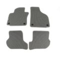 Πατάκια μοκέτα για Vw Golf 5 / Golf 6 / Jetta (2005-2011)  γκρι με στρόγγυλα κουμπώματα - 4τμχ.