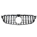 Μάσκα για Mercedes W205 C-class (2014-2021) chrome/black - GT