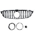 Μάσκα για Mercedes W205 C-class (2014-2021) chrome/black - GT