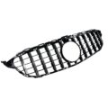 Μάσκα για Mercedes W205 C-class (2014-2021) chrome/black - GT