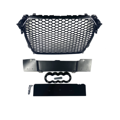 Μάσκα χωρίς σήμα για Audi A4 B8 (2011-2014) - RS LOOK - μαύρη γυαλιστερή - € 238,9 Μάσκα χωρίς σήμα για Audi A4 B8 (2011-2014) - RS LOOK - μαύρη  γυαλιστερή