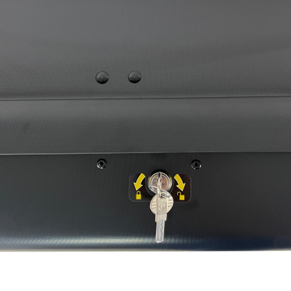 Μπαγκαζιέρα οροφής Junior Xtreme 2 195x78x39cm με διπλό άνοιγμα και κλειδί, 445 λίτρα - μαύρη - € 796,9 Μπαγκαζιέρα οροφής Junior Xtreme 2 195x78x39cm με διπλό άνοιγμα και κλειδί, 445 λίτρα - μαύρη