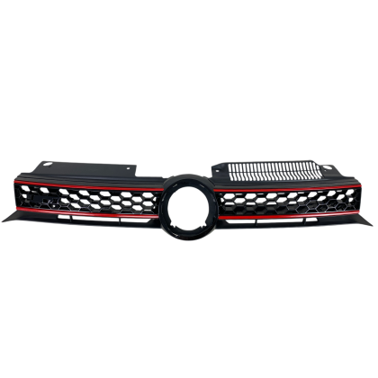 Μάσκα Vw Golf 6 - GTI design με κόκκινες γρίλιες, χωρίς σήμα - € 115,9 Μάσκα Vw Golf 6 - GTI design με κόκκινες γρίλιες, χωρίς σήμα