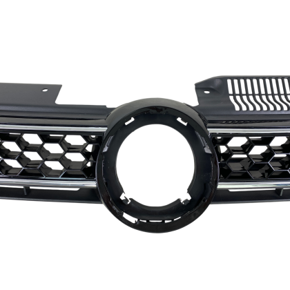 Μάσκα Vw Golf 6 - GTI design με γρίλιες χρωμίου, χωρίς σήμα - € 124,9 Μάσκα Vw Golf 6 - GTI design με γρίλιες χρωμίου, χωρίς σήμα