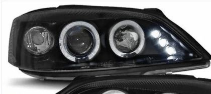 Φανάρια εμπρός led angel eyes για Opel Astra G (1998-2004) - μαύρα , με λάμπες (Η1) - σετ 2τμχ. - € 349,9 Φανάρια εμπρός led angel eyes για Opel Astra G (1998-2004) - μαύρα , με λάμπες (Η1) - σετ 2τμχ.