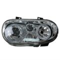 Φανάρια εμπρός angel eyes για Vw Golf IV R32 - chrome , χωρίς λάμπες (Η7) - σετ 2τμχ.