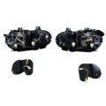 Φανάρια εμπρός angel eyes για Vw Golf IV R32 - chrome , χωρίς λάμπες (Η7) - σετ 2τμχ.