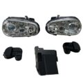 Φανάρια εμπρός για Vw Golf IV R32 - chrome , χωρίς λάμπες (Η7) - σετ 2τμχ.