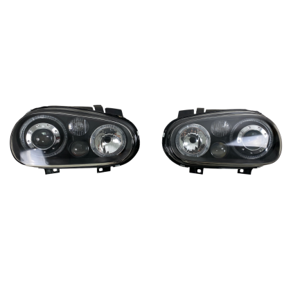 Φανάρια εμπρός angel eyes για Vw Golf IV R32 - μαύρα , χωρίς λάμπες (Η7) - σετ 2τμχ. - € 411,9 Φανάρια εμπρός angel eyes για Vw Golf IV R32 - μαύρα , χωρίς λάμπες (Η7) - σετ 2τμχ.