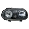 Φανάρια εμπρός angel eyes για Vw Golf IV R32 - μαύρα , χωρίς λάμπες (Η7) - σετ 2τμχ.