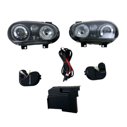 Φανάρια εμπρός angel eyes για Vw Golf IV R32 - μαύρα , χωρίς λάμπες (Η7) - σετ 2τμχ. - € 411,9 Φανάρια εμπρός angel eyes για Vw Golf IV R32 - μαύρα , χωρίς λάμπες (Η7) - σετ 2τμχ.