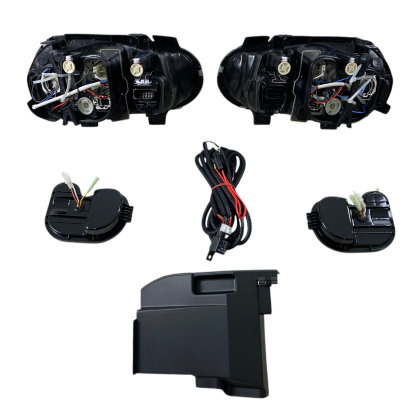 Φανάρια εμπρός angel eyes για Vw Golf IV R32 - μαύρα , χωρίς λάμπες (Η7) - σετ 2τμχ. - € 411,9 Φανάρια εμπρός angel eyes για Vw Golf IV R32 - μαύρα , χωρίς λάμπες (Η7) - σετ 2τμχ.