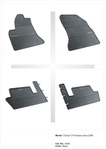 Λαστιχένια πατάκια Frogum για CITROEN C4 Piccaso I (2007-2013) - 4τμχ. - € 45,9 Λαστιχένια πατάκια Frogum για CITROEN C4 Piccaso I (2007-2013) - 4τμχ.