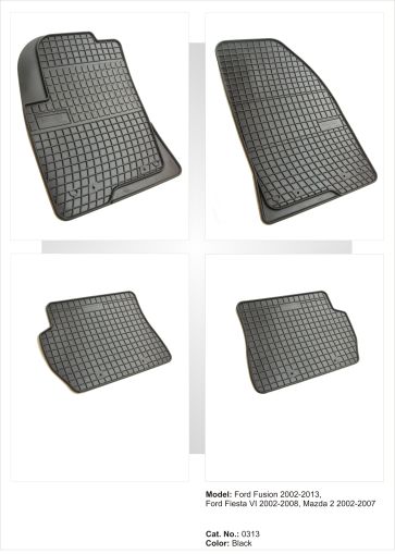 Λαστιχένια πατάκια Frogum για Ford Fusion (2005-2012) / Fiesta (2005-2008) / Mazda 2 (2002-2007) - 4τμχ. - € 40,9 Λαστιχένια πατάκια Frogum για Ford Fusion (2005-2012) / Fiesta (2005-2008) / Mazda 2 (2002-2007) - 4τμχ.