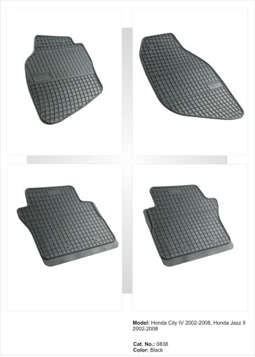 Λαστιχένια πατάκια Frogum για HONDA Jazz I / City (2002-2008) - 4τμχ. - € 75,9 Λαστιχένια πατάκια Frogum για HONDA Jazz I / City (2002-2008) - 4τμχ.