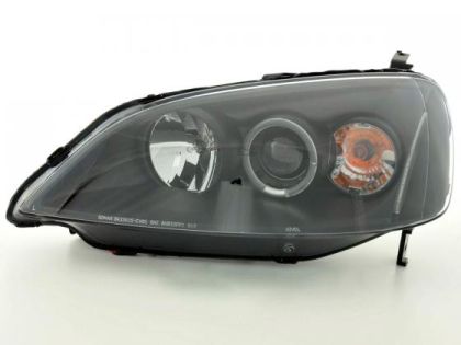 Φανάρια εμπρός Honda Civic (2001-2003) 2/4 πορτο US angel eyes, μαύρα , με λάμπες (Η1) - σετ 2τμχ. - € 263,9 Φανάρια εμπρός Honda Civic (2001-2003) 2/4 πορτο US angel eyes, μαύρα , με λάμπες (Η1) - σετ 2τμχ.
