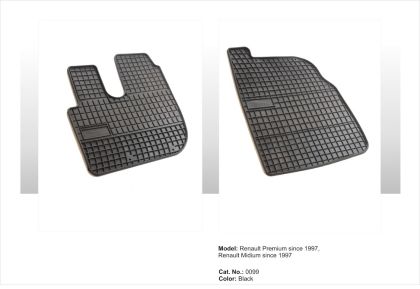 Λαστιχένια πατάκια Frogum για Renault Premium / Midlum (1997+) - 2 τμχ. - € 44,9 Λαστιχένια πατάκια Frogum για Renault Premium / Midlum (1997+) - 2 τμχ.