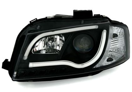 Φανάρια εμπρός Audi A3 (2008-2012) led Lightbar design - chrome ,μαύρα , με λάμπες (Η1) - σετ 2τμχ. - € 651,9 Φανάρια εμπρός Audi A3 (2008-2012) led Lightbar design - chrome ,μαύρα , με λάμπες (Η1) - σετ 2τμχ.