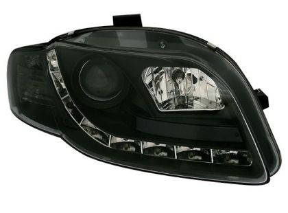 Φανάρια εμπρός led Daylight για Audi A4 (2004-2008) - μαύρα , με λάμπες (Η1) - σετ 2τμχ. - € 849,9 Φανάρια εμπρός led Daylight για Audi A4 (2004-2008) - μαύρα , με λάμπες (Η1) - σετ 2τμχ.