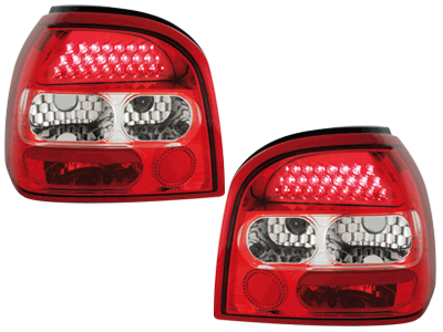 Πίσω φανάρια led Vw Golf III - κόκκινα / chrome - σετ 2τμχ. - € 146,9 Πίσω φανάρια led Vw Golf III - κόκκινα / chrome - σετ 2τμχ.
