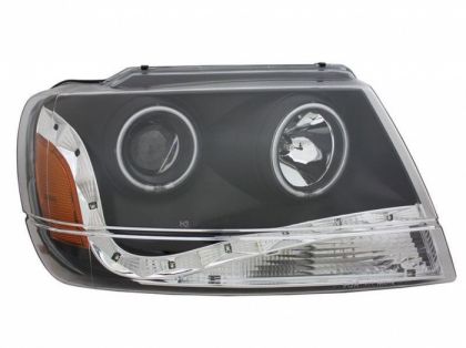 Φανάρια εμπρός Jeep Grand Cherokee (1999-2005) - μαύρα , με λάμπες (Η1) - σετ 2τμχ. - € 475,9 Φανάρια εμπρός Jeep Grand Cherokee (1999-2005) - μαύρα , με λάμπες (Η1) - σετ 2τμχ.
