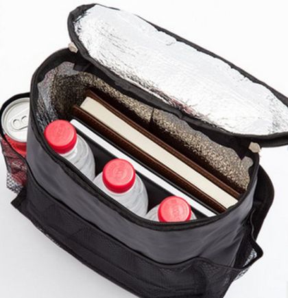 Organizer - τσάντα , με θήκη για μπουκάλια και τηλέφωνο - μαύρη - € 14,9 Organizer - τσάντα , με θήκη για μπουκάλια και τηλέφωνο - μαύρη