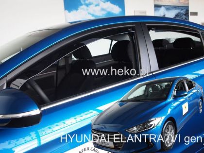 Ανεμοθραύστες Hyundai Elantra (2016-2020) sedan - 4 τμχ. εμπρός και πίσω, Heko - € 95,9 Ανεμοθραύστες Hyundai Elantra (2016-2020) sedan - 4 τμχ. εμπρός και πίσω, Heko