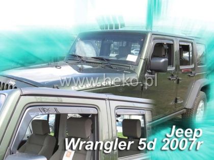 Ανεμοθραύστες Jeep Wrangler (1996-2006) 3 πορτο, Heko - € 75,9 Ανεμοθραύστες Jeep Wrangler (1996-2006) 3 πορτο, Heko