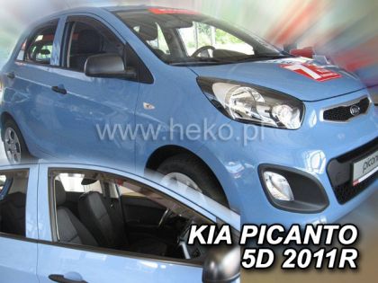 Ανεμοθραύστες Kia Picanto (2011-2017) 5 πορτο - 2 τμχ. εμπρός, Heko - € 68,9 Ανεμοθραύστες Kia Picanto (2011-2017) 5 πορτο - 2 τμχ. εμπρός, Heko