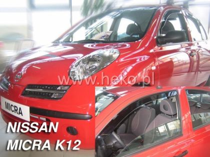 Ανεμοθραύστες Nissan Micra (2003-2010) 3 πορτο, Heko - € 75,9 Ανεμοθραύστες Nissan Micra (2003-2010) 3 πορτο, Heko